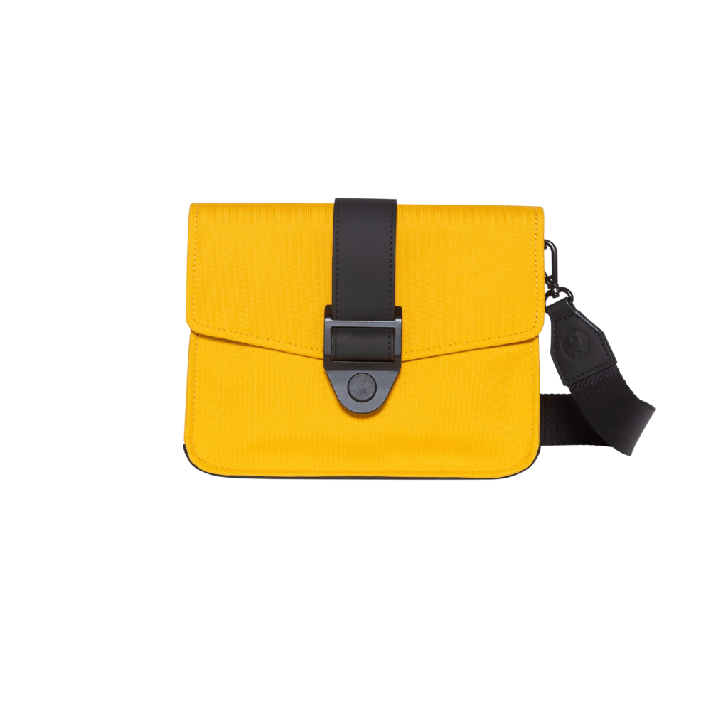 Yellow Banana Pattern Print Crossbody Bags